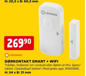 jem & fix Dørkontakt smart + wifi tilbud