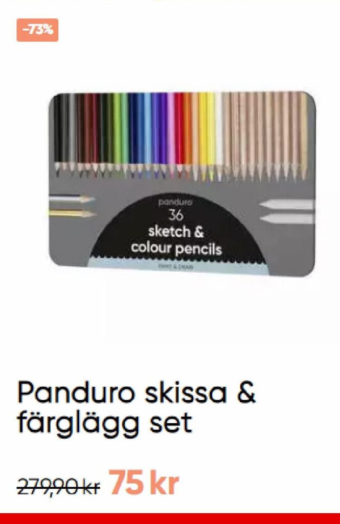 Panduro Panduro skissa & färglägg set tilbud
