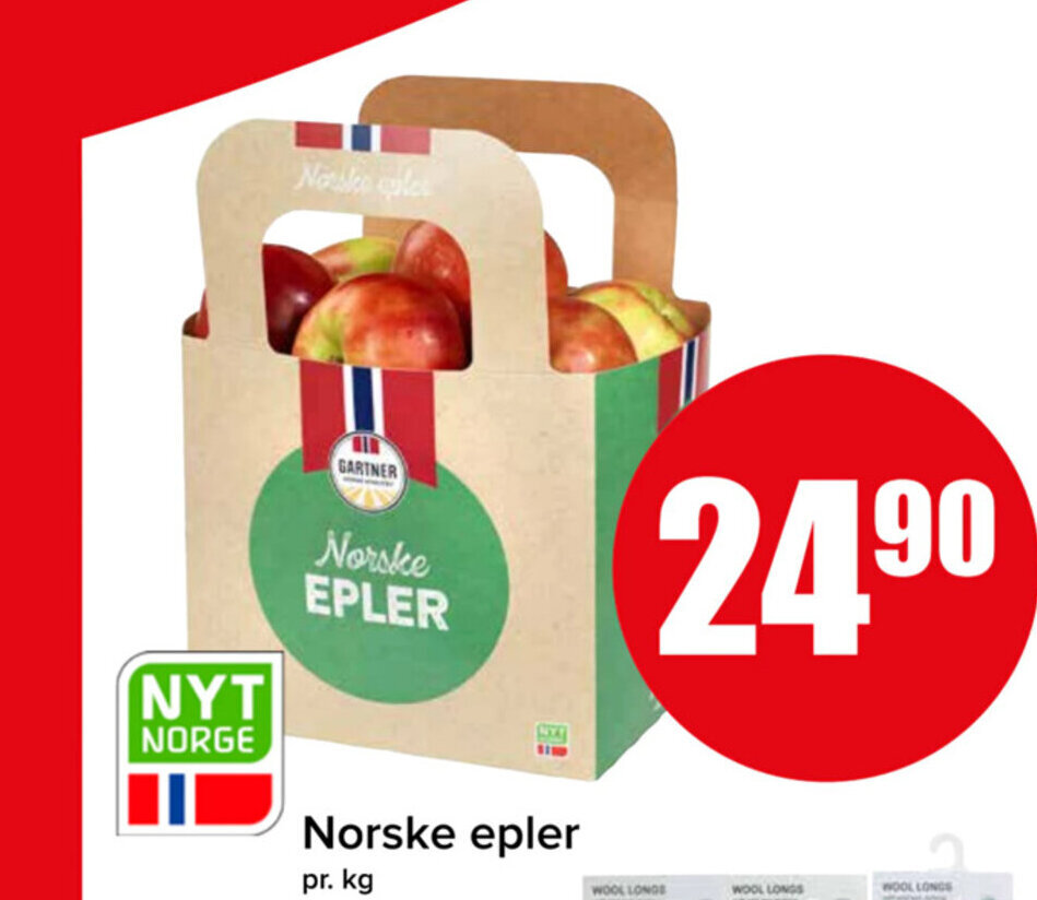 Spar Norske epler tilbud
