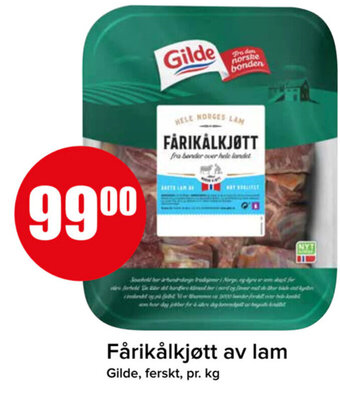 Spar Fårikålkjøtt av lam Gilde tilbud