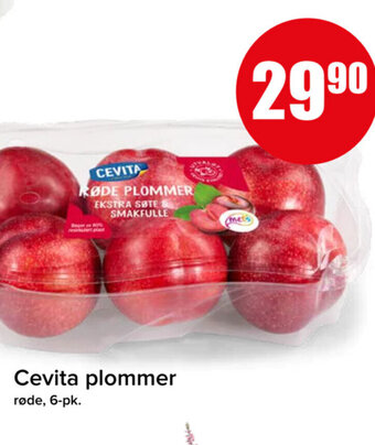 Spar Cevita plommer røde, 6-pk. tilbud