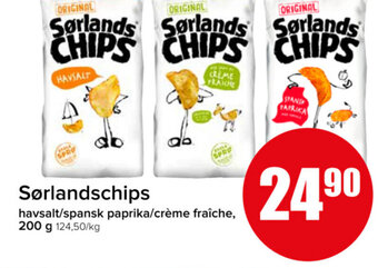 Spar Sørlandschips tilbud