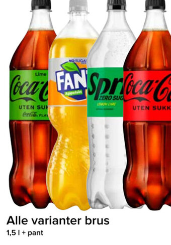 Spar Alle varianter brus tilbud