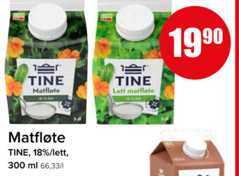 Spar Matfløte TINE tilbud