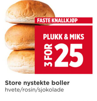 Meny Store nystekte boller tilbud