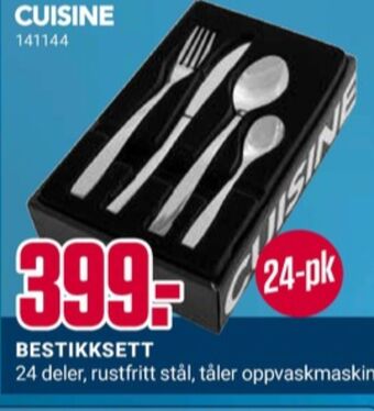 Europris Cuisine bestikk tilbud