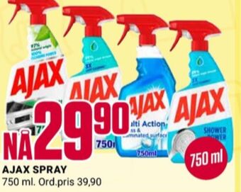 Europris Ajax rengjøringsmiddel tilbud
