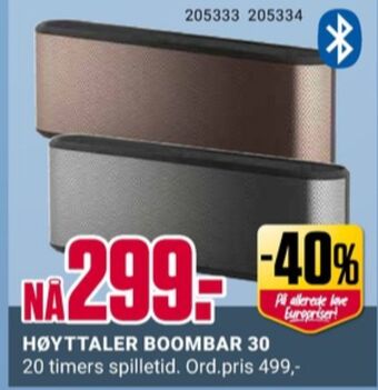 Europris Ukjent høyttaler tilbud