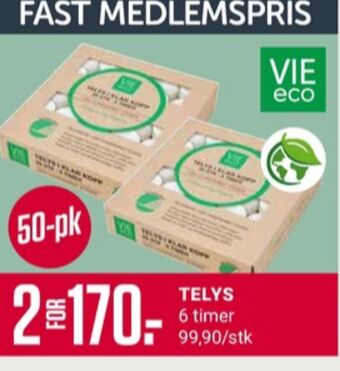 Europris Vie eco telys tilbud