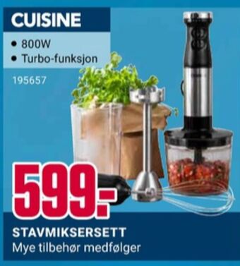 Europris Cuisine stavmikser tilbud