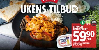 Meny Strimlet kyllingfilet tilbud