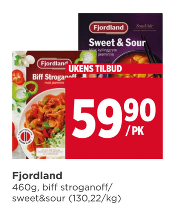 Meny Fjordland tilbud