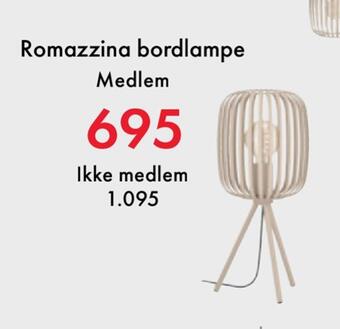 Romazzina bordlampe