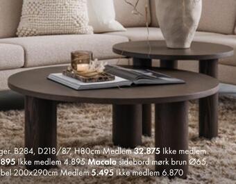 Fagmøbler Macala sidebord tilbud