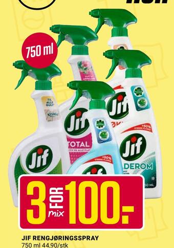 Europris Jif rengjøringsspray tilbud