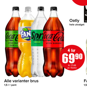 Spar Alle varianter brus tilbud