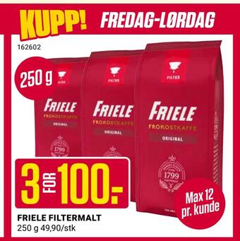 Europris Friele filtermalt tilbud