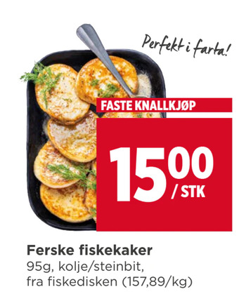 Meny Ferske fiskekaker tilbud