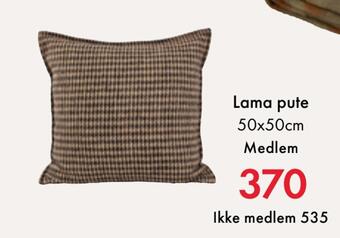 Fagmøbler Lama pute tilbud