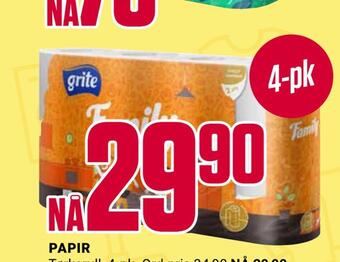 Europris Papir tilbud