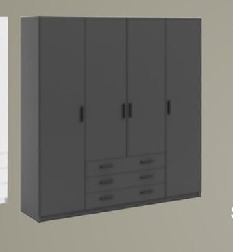 Fagmøbler Sprint garderobe 4 dører tilbud