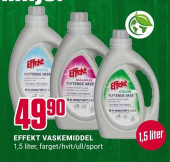 Europris Effekt vaskemiddel tilbud