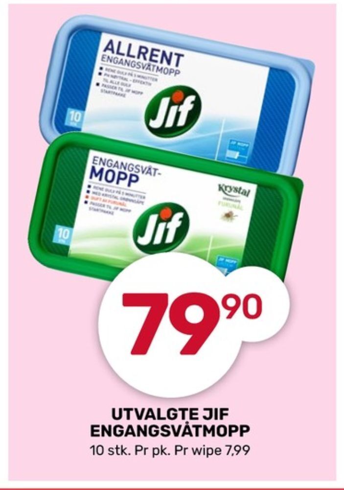 Coop Marked Jif engangsmopp tilbud