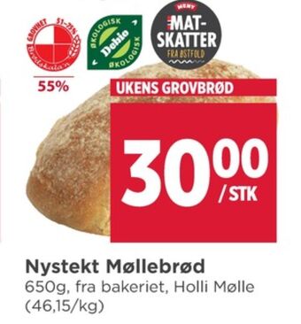 Meny Holli mølle brød tilbud