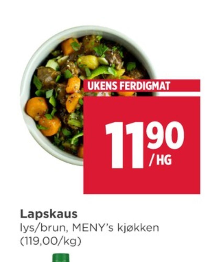 Meny Ukjent delikatesse tilbud