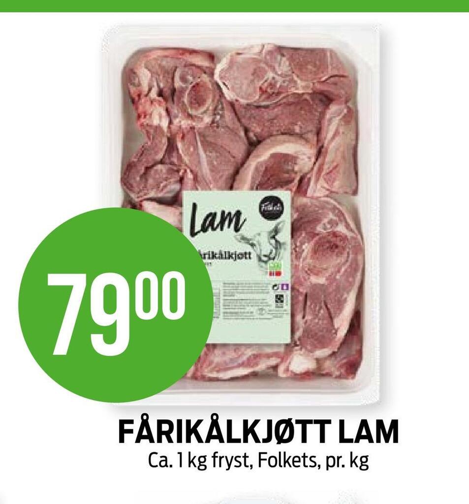 Kiwi Fårikålkjøtt lam tilbud