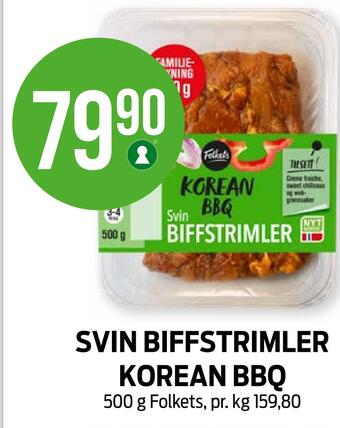Kiwi Svin biffstrimler korean bbq tilbud