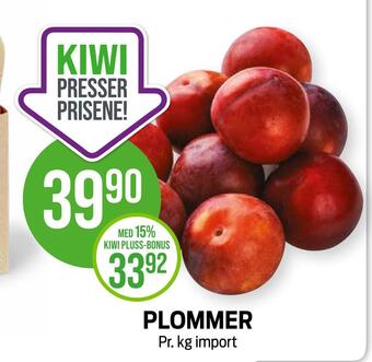 Kiwi Plommer tilbud