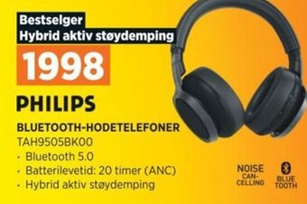 POWER PHILIPS BLUETOOTH-HODETELEFONER TAH9505BKOO tilbud