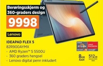 POWER Lenovo IDEAPAD FLEX 5 82R900AYMX tilbud