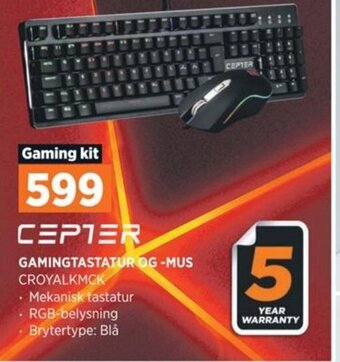 POWER GAMINGTASTATUR OG -MUS CROYALKMCK tilbud