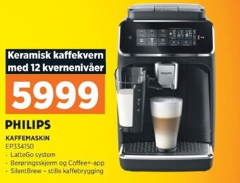 POWER PHILIPS KAFFEMASKIN EP334150 tilbud