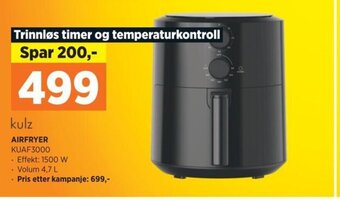 POWER AIRFRYER KUAF3000 tilbud