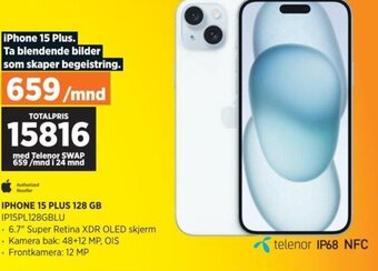 POWER IPHONE 15 PLUS 128 GB IP15PL128GBLU tilbud