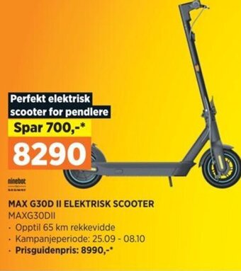 POWER MAX G30D II ELEKTRISK SCOOTER MAXG30DII tilbud