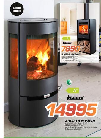 Coop Byggmix Aduro 9 peisovn tilbud