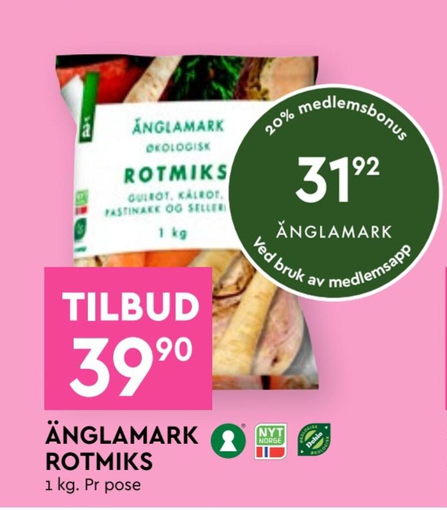 Coop Mega Änglamark rotmiks tilbud