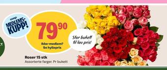 Coop Mega Roser 15 stk tilbud