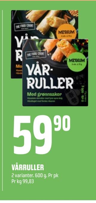Coop Obs Vårruller tilbud