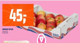 Coop Obs Norske epler tilbud