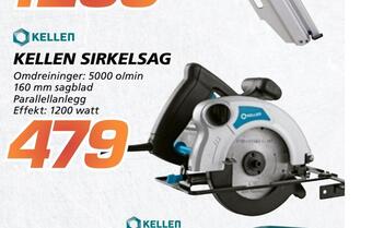 Coop Byggmix Kellen sirkelsag tilbud