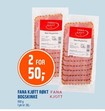 Coop Obs Fana kjøtt røkt bogskinke tilbud