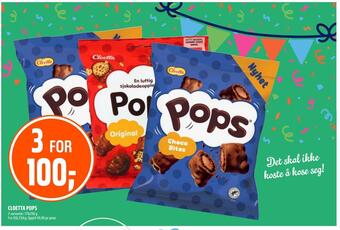 Coop Obs Cloetta pops tilbud