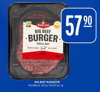 Rema 1000 Big beef burger tilbud