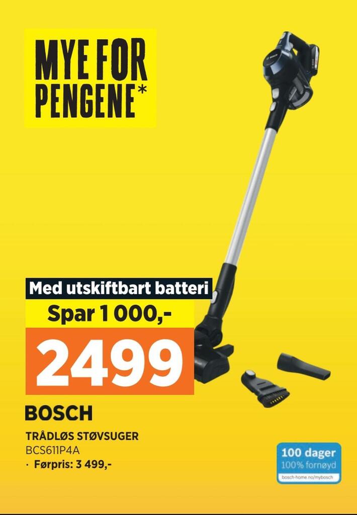 POWER Trådløs støvsuger tilbud