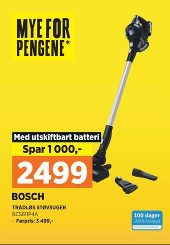 POWER Trådløs støvsuger tilbud